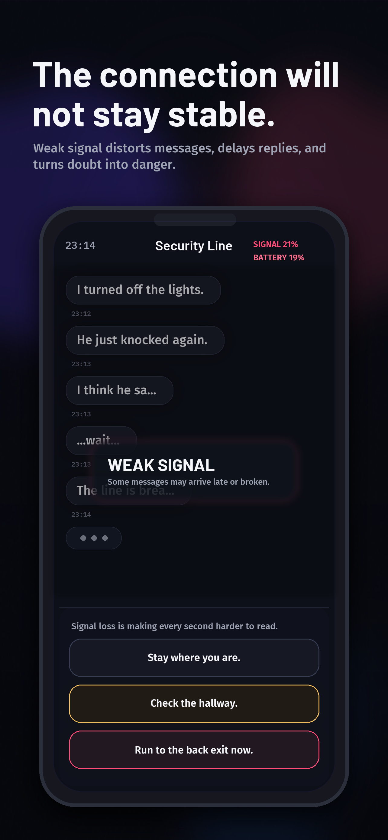 Signal collapse screenshot